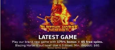 Blazing Horse with 175% bonus