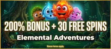 30 Free Spins Elemental Adventures