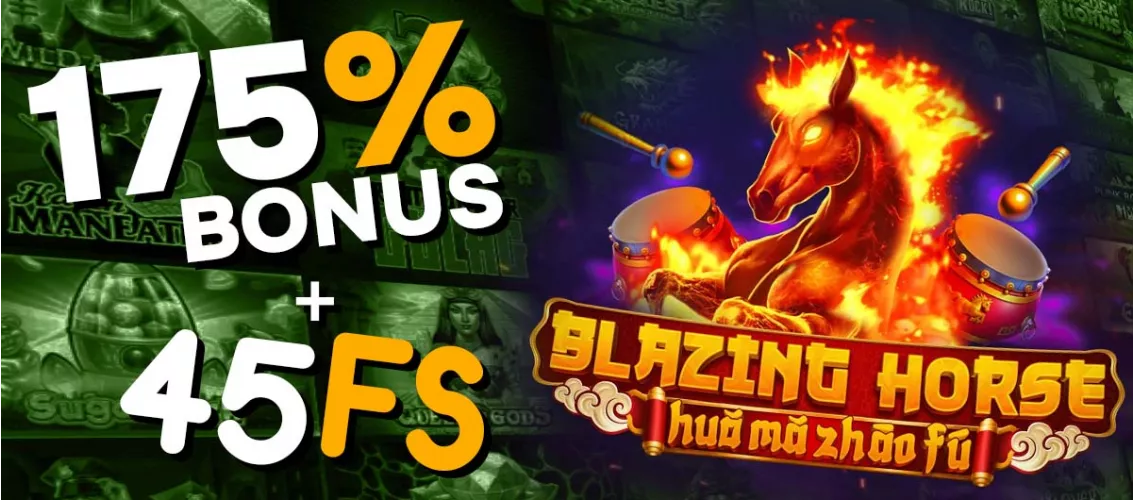 Blazing Horse with 175% bonus